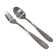 Silver-plated metal stew fork and spoon by Christofle Villeroy