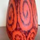 Art Deco glass paste vase