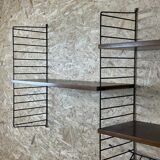 60s 70s oak string shelf module by Kajsa & Nils "Nisse" Strinning Sweden