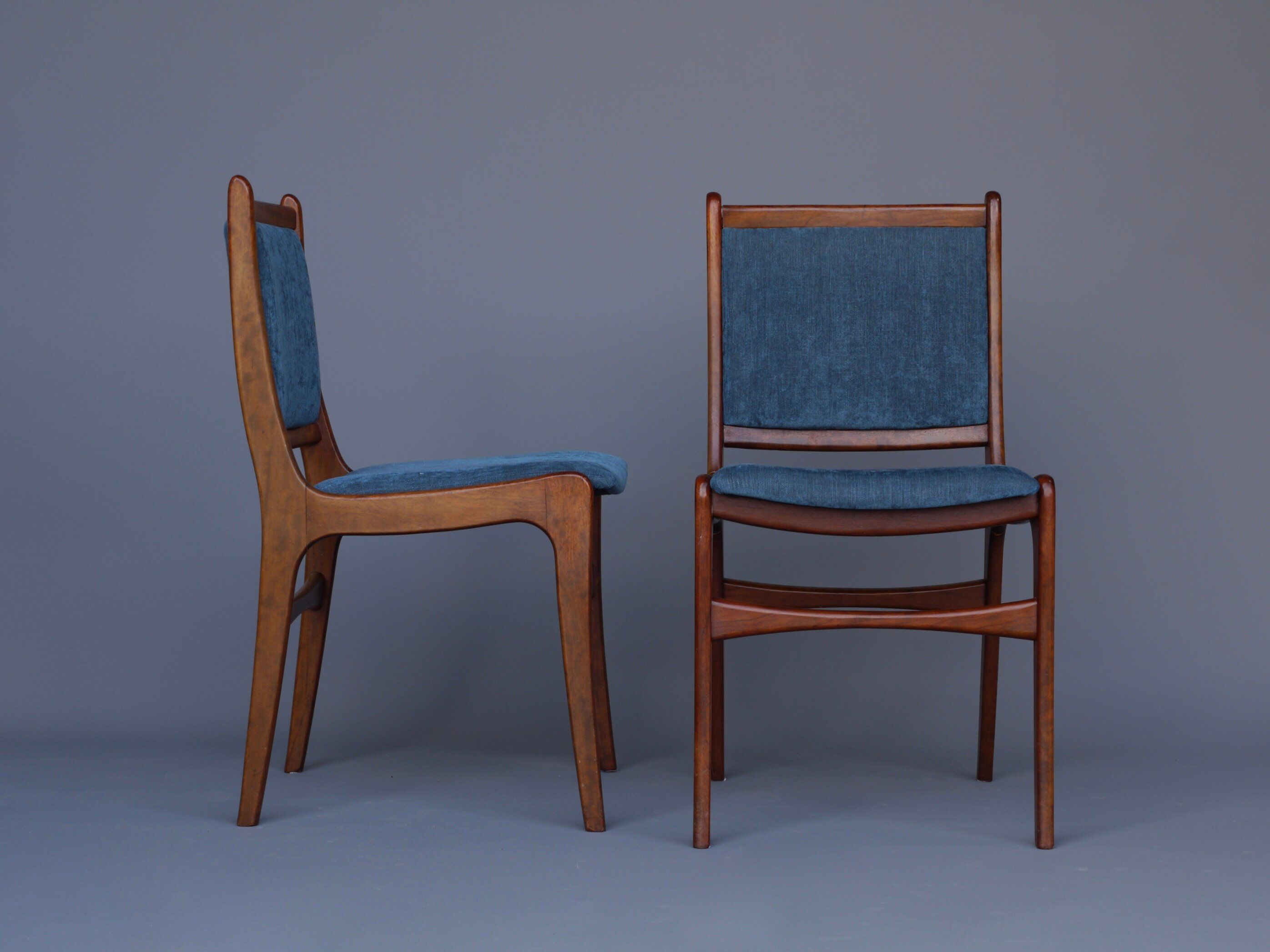Vintage Teak Dining Chairs, 1970s, Set of 5