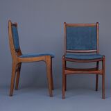 Vintage Teak Dining Chairs, 1970s, Set of 5