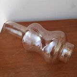 Lightly smoked glass tulip for kerosene lamp