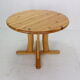 Round Solid Pinewood Dinning Table, 1970's Denmark