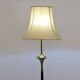 Lampadaire en acajou et laiton, années 1950
