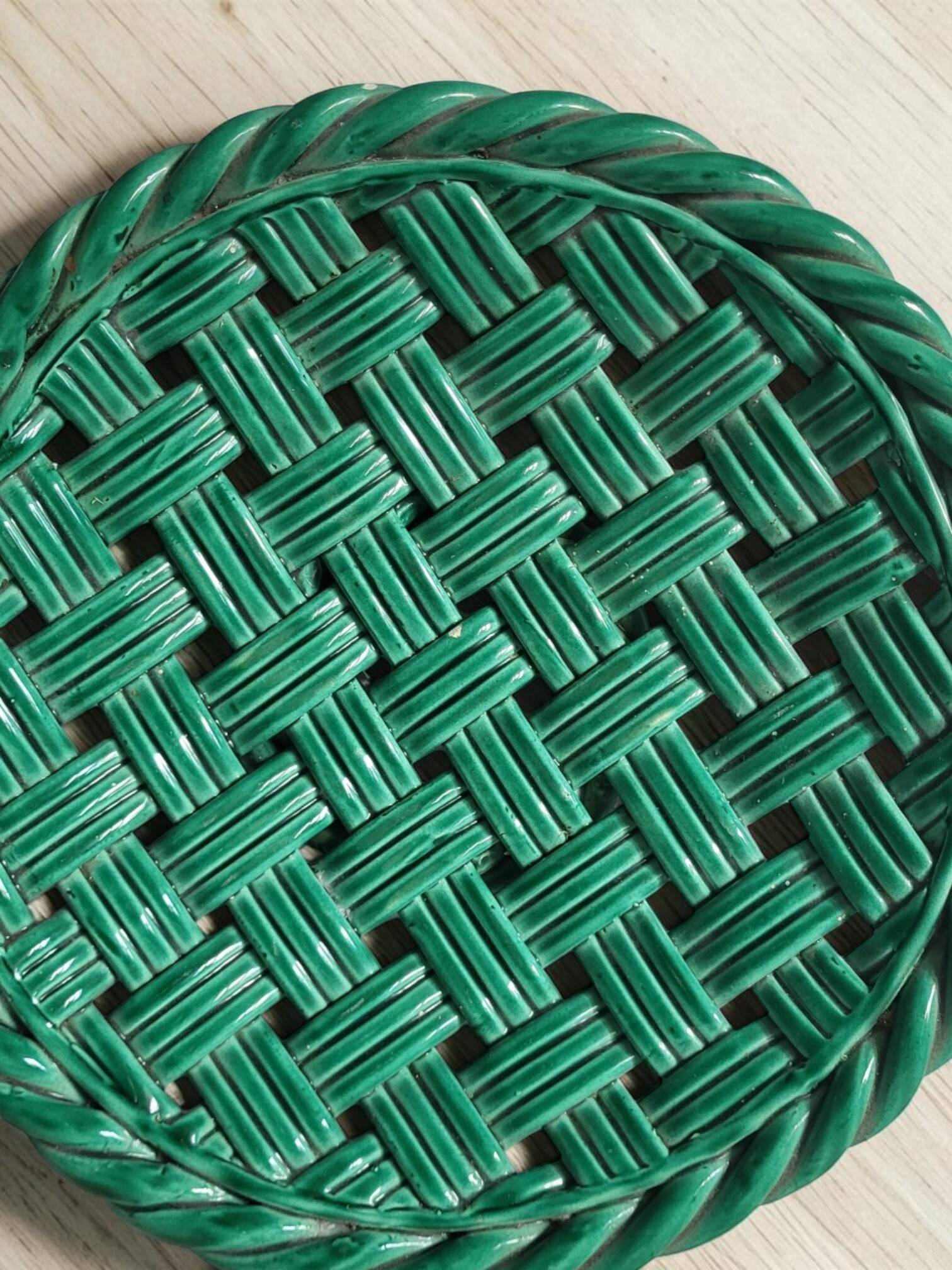 Woven ceramic basket Vallauris