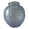 Vase boule verre craquelé