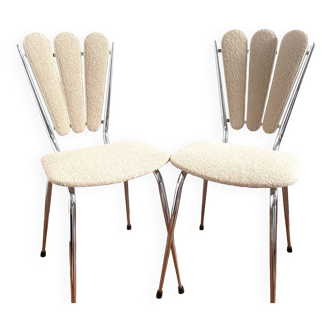 Pair of vintage chairs - Bouclet