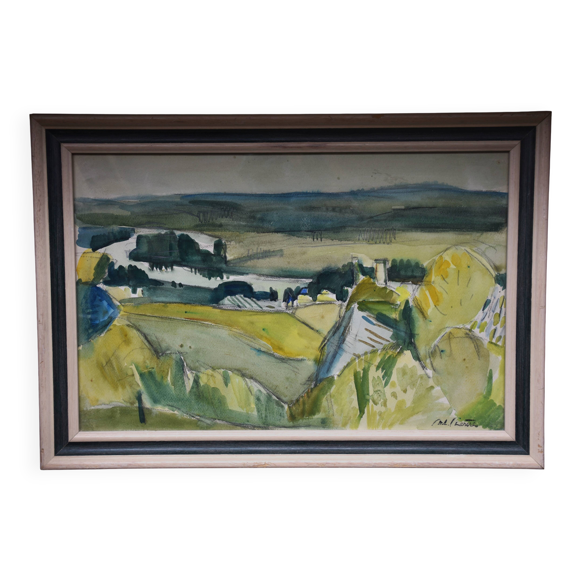 Antoine Chartres, Rhone Landscape (circa 1935)