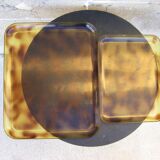 Paire de plateaux vintage
