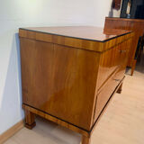 Biedermeier Two Drawer Commode, Cherry Veneer, South Germany, circa 1820