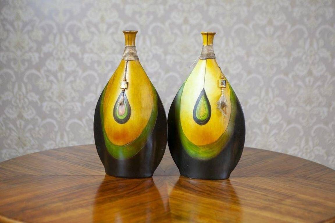 Late 20th Century African Vases, 1950s, Set of 2