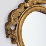 20th Century Belgian baroque mirror in gilded wood