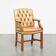 Cowhide Leather Chesterfield Dining / Side Chair in English Style