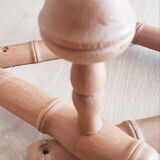 Foldable wooden coat rack, vintage, 50s/60s