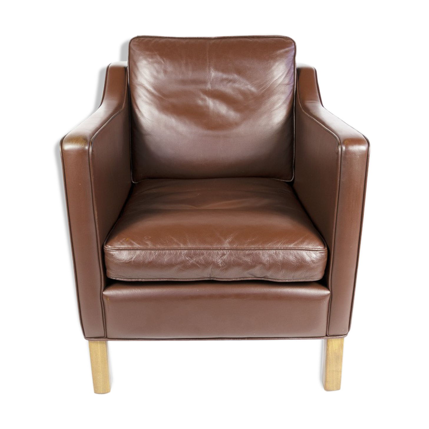 Dark brown Danish armchair, Denmark, 1960s