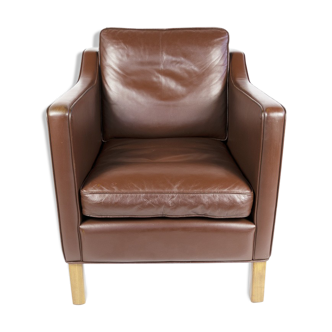 Dark brown Danish armchair, Denmark, 1960s