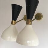 Wall lamps in the style of Italian creations of the 50s