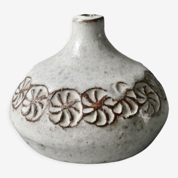 Stoneware soliflore vase Albert Thiry, Vallauris, 60s