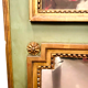 Louis XVI style trumeau in XX century patinated wood