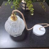 Opaline tulip pendant light