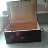 Metal safe imitation wooden