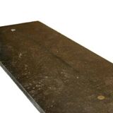 Cast iron and blue stone wall console, France, 1950s