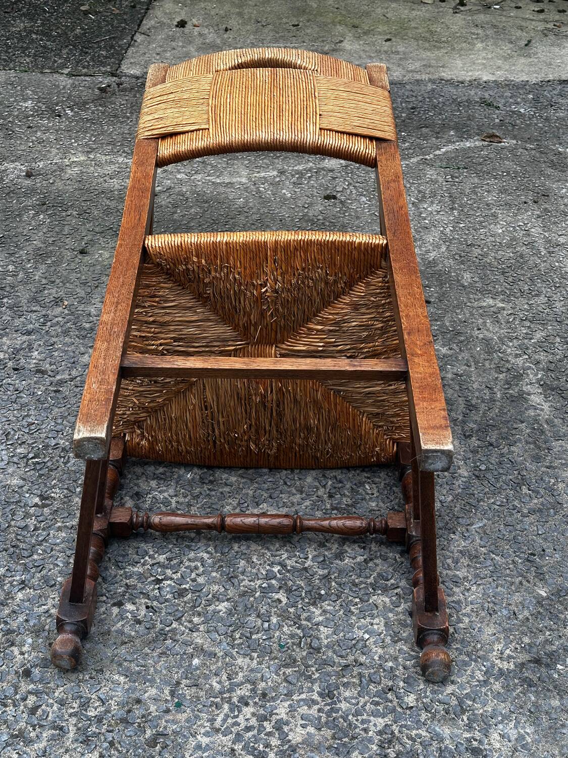 Set of 6 chairs and 2 armchairs, Brutalist style, 1950s