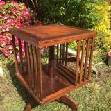 Exotic wooden swivel library