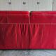 Chateau d'Ax red buffalo leather 3-seater sofa