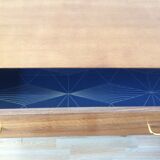 Chest of drawers 3 drawers golden oak compass feet