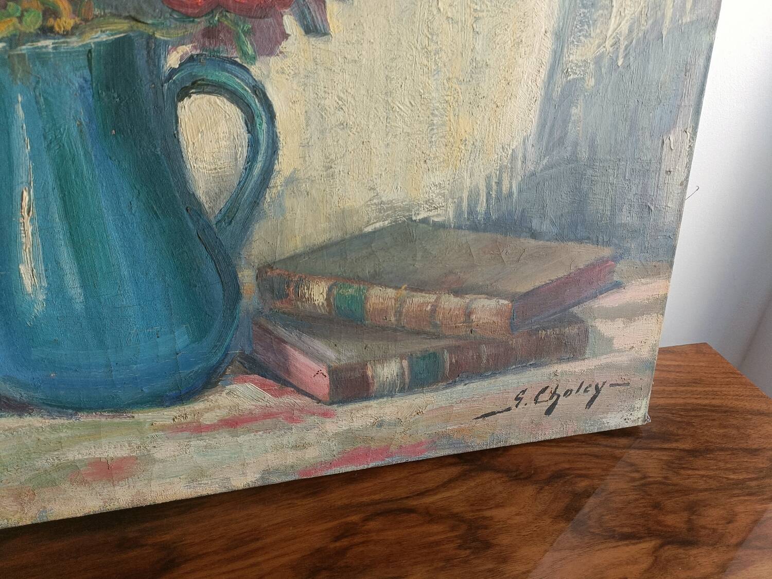 Still life, oil on canvas signed