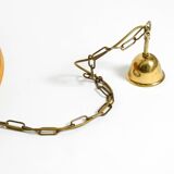 Italian 1970s bamboo ceiling pendant lamp | Ø 72 cm | Vivai del Sud