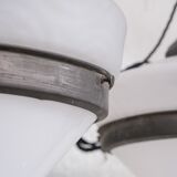 Pair of two tone french pendant lights