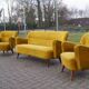 Set 1 sofa 2 armchairs vintage organic year 50