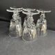 2899 – 5 Saint Louis wine glasses Jersey service In strong cut crystal