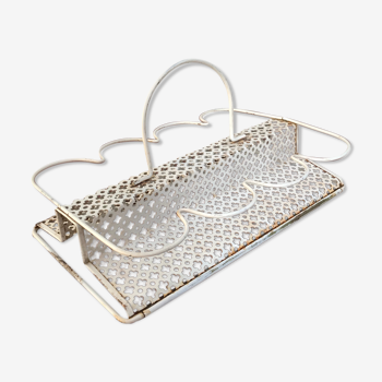 Perforated metal glass basket