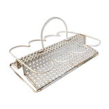 Perforated metal glass basket