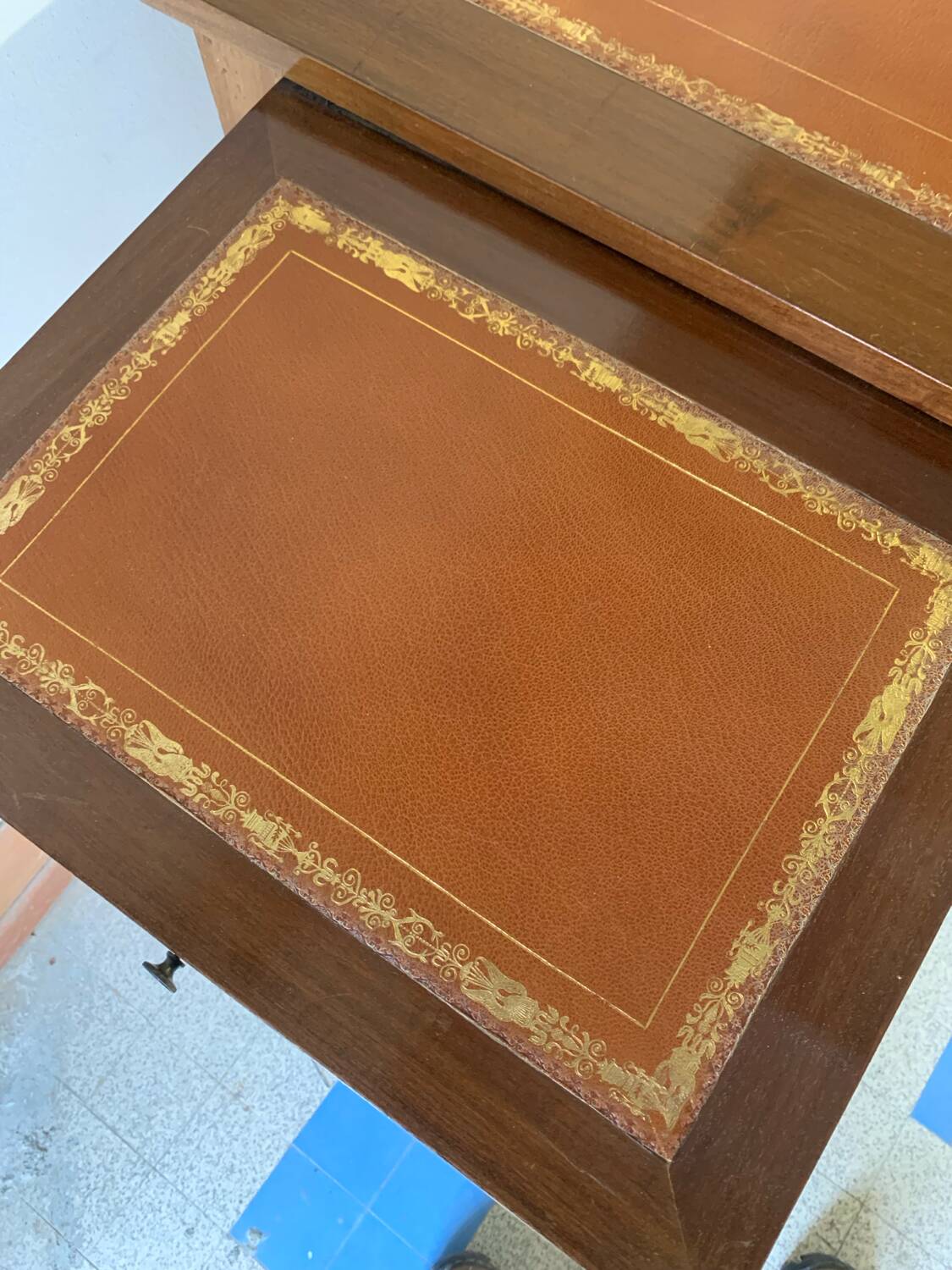 Louis XVI style mahogany desk