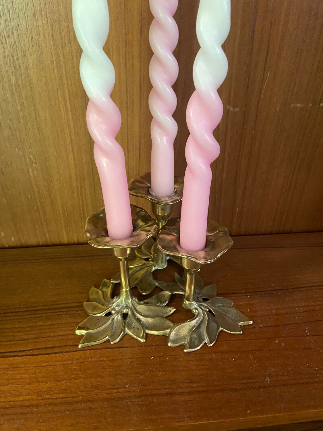 Vintage brass candle holder