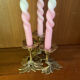 Vintage brass candle holder