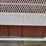 White rattan headboard 1960 1970
