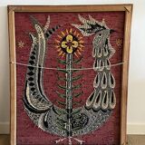 Large canvas, tapestry “The Lyrebird”.