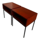 Pair of modernist bedside tables "Horatio" by Kuperus