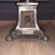 Silver-plated candle holder lamp - 19th century - antique