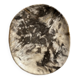 Very large empty pocket or dish in petrified wood