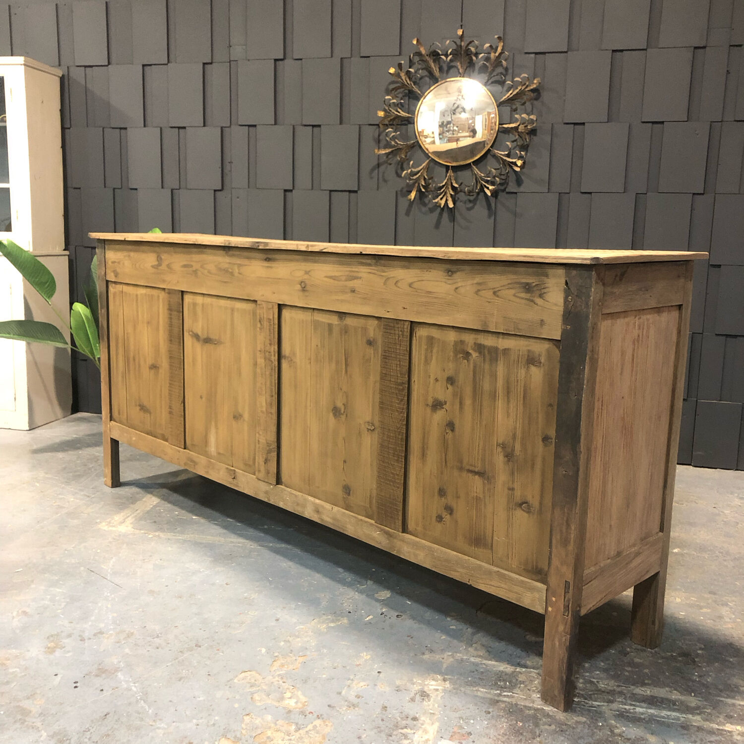 Enfilade wooden counter early twentieth century
