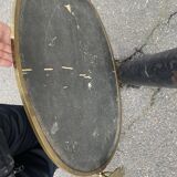Brass mirror,