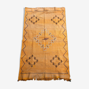 Berber carpet in vegetable silk: sabra 100 x154 cm