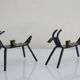 Paire de bougeoirs zoomorphes de Gunnar Ander