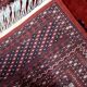 Handmade vintage Uzbek Bukhara rug 91cm x 155cm, 1950s